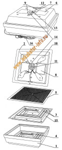 Схема инкубатора Квочка МИ-30